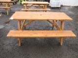 CEDAR PICNIC TABLE