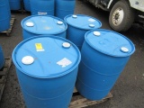 (4) 55 GALLON FOOD GRADE POLY DRUMS