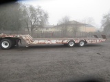 1984 DAKOTA 40' HYDRAULIC TAIL EQUIPMENT TRAILER