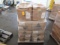 PALLET OF ASSORTED PACKAGING, LABELS & SPRAY BOTTLE TOPS