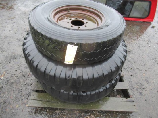 (3) ASSORTED TIRES ON WHEELS