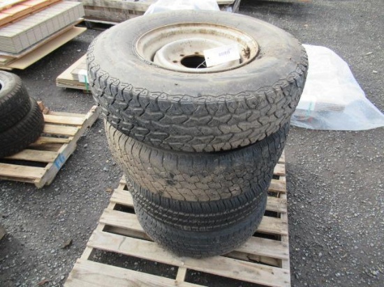(4) ASSORTED MISMATCHED TIRES & WHEELS