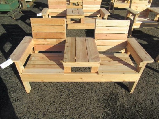 2 SEAT CEDAR BENCH