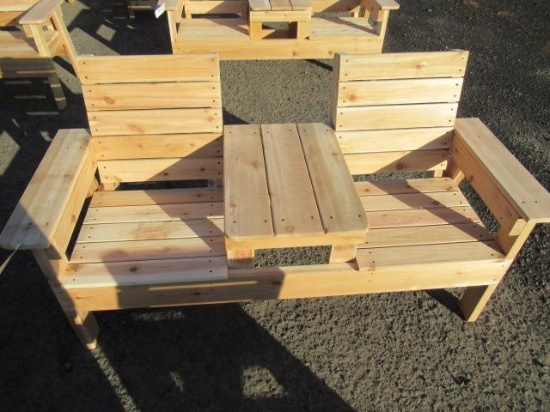 2 SEAT CEDAR BENCH