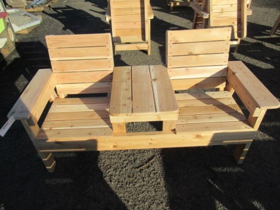 2 SEAT CEDAR BENCH