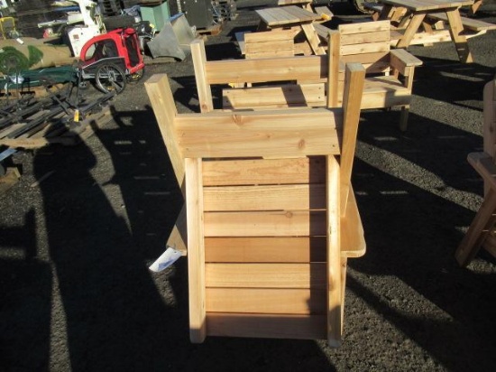 (2) CEDAR CHAIRS