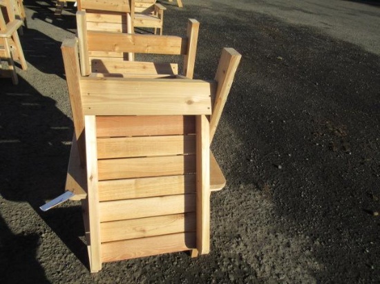 (2) CEDAR CHAIRS