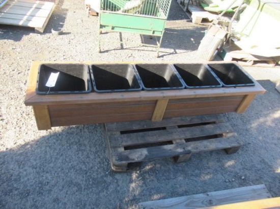 5 COMPARTMENT PLANTER BOX