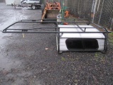 STEEL TRUCK MATERIAL RACK W/ CANOPIES UNLIMITED TRUCK BED CANOPY