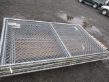 (10) 10' X 6' METAL CHAIN LINK FENCE SECTIONS