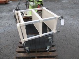 2 SHELF METAL ROLLING CART & PLASTIC ROLLING CART