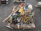 PALLET OF ASSORTED HARDWARE & TOOLS