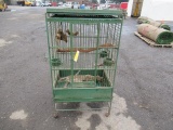 METAL ROLLING WIRE BIRD CAGE