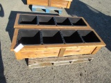 (2) 4 COMPARTMENT PLANTER BOXES