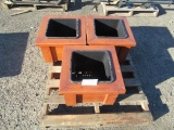 (3) SINGLE COMPARTMENT PLANTER BOXES