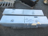 (2) PROTECH UNDERMOUNT ALUMINUM DIAMOND PLATE TRUCK TOOL BOXES