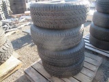 (4) MASTERCRAFT 265/70R17 TIRES ON 8 LUG WHEELS