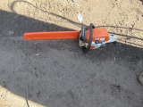 STIHL GAS POWERED APPROX 18IN BAR CHAIN SAW MODEL # MS271