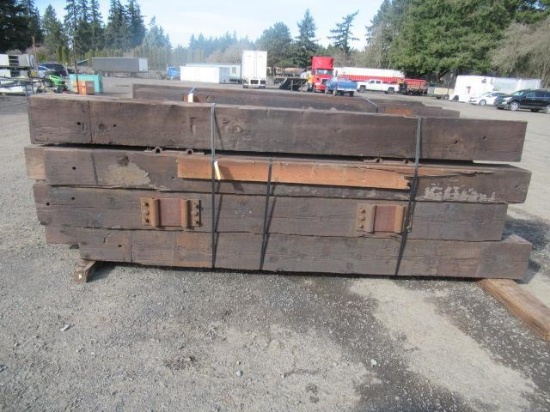 (16) ASSORTED SIZE & LENGTH RAILROAD TIES