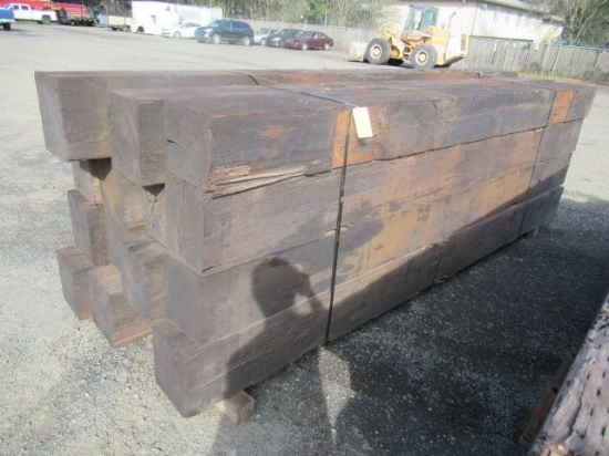 (16) ASSORTED SIZE & LENGTH RAILROAD TIES