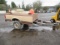 TRUCK BED/FRAME SECTION TRILER, SINGLE AXLE, 2 IN BALL W/E250 EXT CAB FIBERGLASS BACK FROM BOX VAN