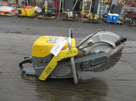 WACKER NEUSON GAS POWERED CONCRETE SAW W/ HOSE HOOK UP