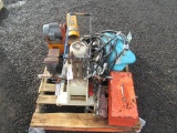 RAMSET 470 POWDER ACTUATED TOOL, HYDRAULIC HOSES, ELETRIC BLOWER FAN, BENCH VISE, ELECTRIC ROPE