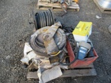 ASSORTED HOSE REELS W/ HOSE & ASSORTED QUICK CONNECT FITTINGS