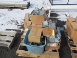 PALLET OF ASSORTED METAL ELECTRIC JUNCTION BOXES