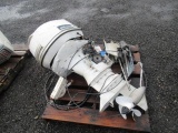 JOHNSON SUPER SEE-HORSE 80 ELECTRAMATE OUTBOARD BOAT MOTOR, 4 CYL W/PROP, EXTRA PROP SHAFT, PART &