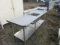 30'' X 96'' STAINLESS STEEL TABLE W/SINGLE SINK BASIN