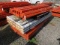 PALLET RACKING CROSS ARMS (65) 7' 6'' LONG, & (21) 8' LONG