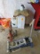 SAND BLASTING POT W/ MEDIA & 3 TON FLOOR JACK