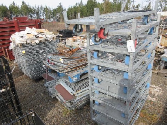 ASSORTED GALVANIZED CARTS