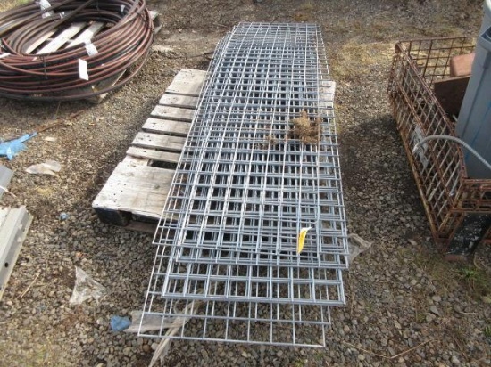 (9) 25'' X 7' X 9'' WIRE DECKING