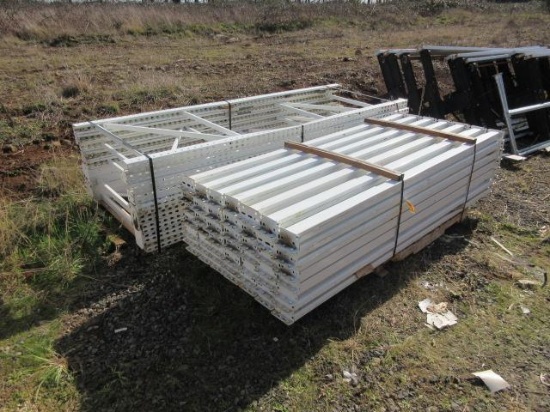 (9) 41'' X 10' UPRIGHTS & (49) 8' CROSSARMS