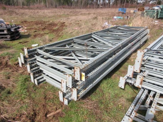PALLET RACKING UPRIGHTS (13) 48'' X 16' TALL