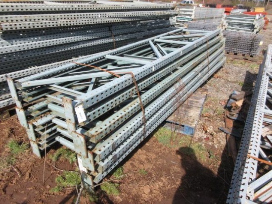 PALLET RACKING UPRIGHTS (127) 32'' X 154'' TALL