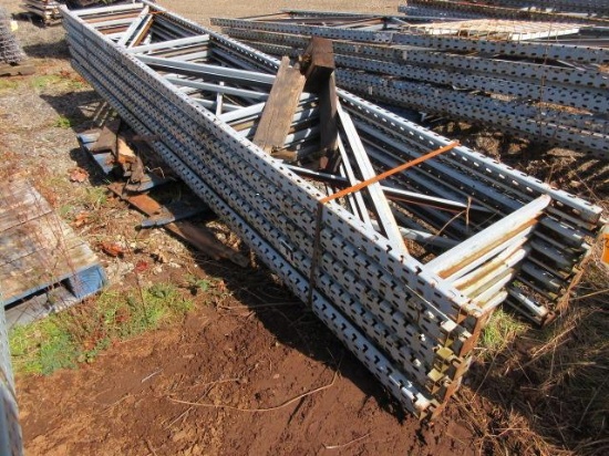 PALLET RACKING UPRIGHTS (10) 24'' X 12' TALL