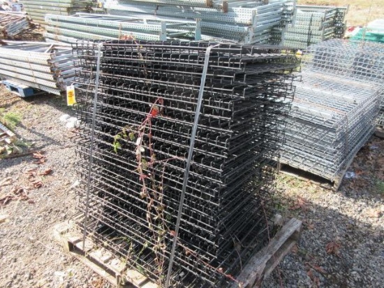 APPROX (25) PALLET RACK WIRE DECK PANELS 46'' X 31''