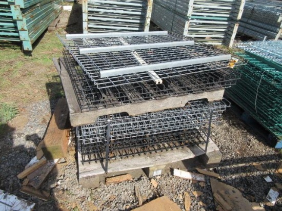 APPROX (20) PALLET RACK WIRE DECK PANELS 32'' X 46''
