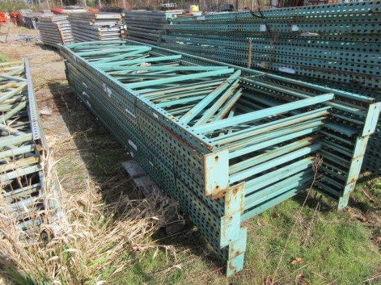 PALLET RACKING UPRIGHTS (11) 48'' X 16' TALL