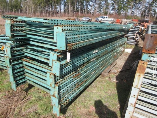 PALLET RACKING UPRIGHTS (17) 44'' X 16' TALL