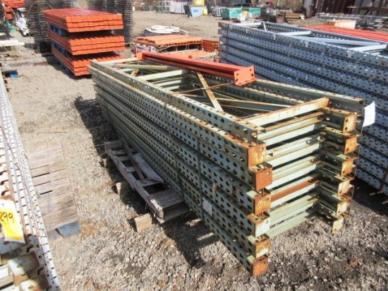 PALLET RACKING UPRIGHTS (12) 24'' X 10' TALL