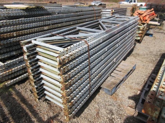 PALLET RACKING UPRIGHTS (19) 24'' X 10' TALL