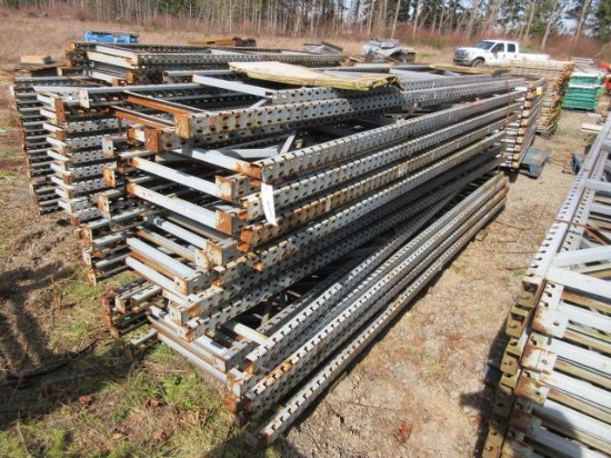 PALLET RACKING UPRIGHTS (2) 24'' X 11' X 8'' TALL