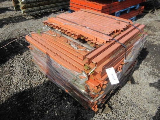 PALLET OF SHELVING CROSS ARMS APPROX (125) 3' LONG 2'' WIDE