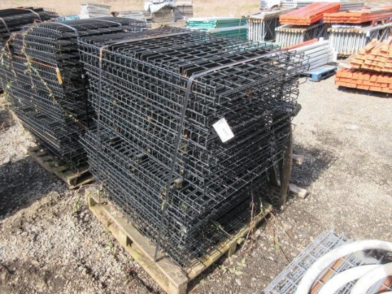 APPROX 50 PALLET RACK WIRE DECK PANELS 31'' X 44''