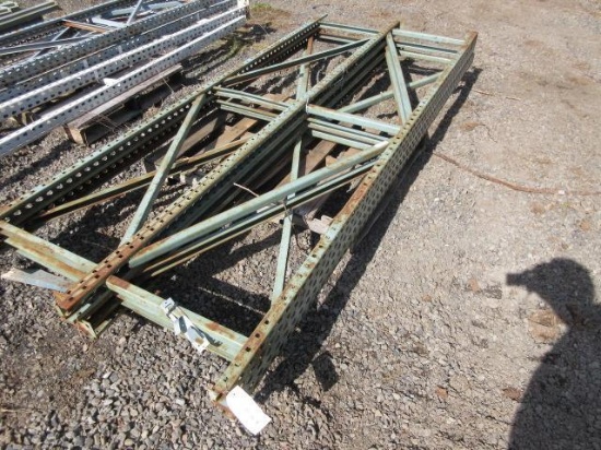 PALLET RACKING UPRIGHTS (6) 24'' X 10' TALL