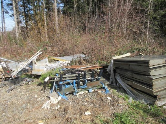 ASSORTED METAL SHELVING